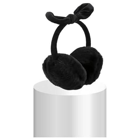 LUZILIAN Winter Women Bow Earmuffs with Warm Ear Covers Cover