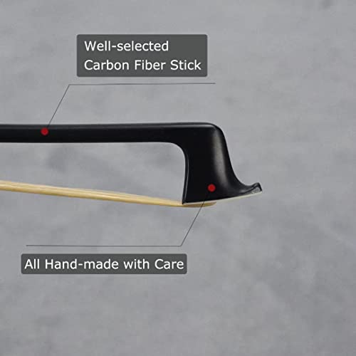 Unique Carbon Fibre Violin Bow With Purple Crystal Full Size 4/4 Standard Weight Fiddle Bow Ebony Frog Mongolian Horsehair #TOP3