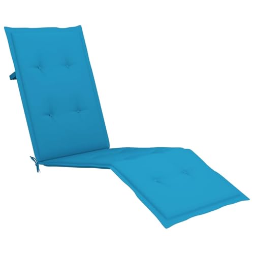 LAPOOH Cojín para Tumbona Azul (75+105) x50x3 cm, Cojin Tumbona Exterior, Colchonetas para Tumbonas, Colchoneta Hamaca, Cojín De Silla De Hamaca, Colchón para Tumbona - 314177