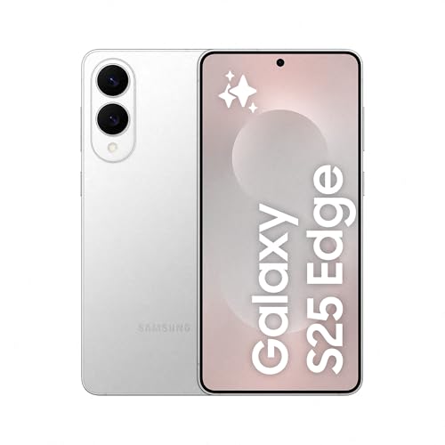 Samsung Galaxy S25 Edge 512GB Teléfono Móvil Fino con IA, Galaxy AI, 12GB RAM, Cámara 200 MP, Batería Larga Duración, Garantía del Fabricante 3 Años, Color Titanio Plata (Versión Española)