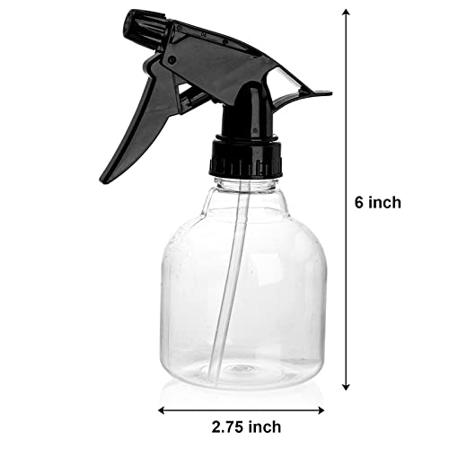 Bekith 12 Pack 8 Oz Empty Plastic Spray Bottle with Black Trigger Sprayers - Adjustable Head Sprayer from Fine to Stream - Refillable Sprayer for Water, Kitchen, Bath, Beauty, Hair, and Cleaning4