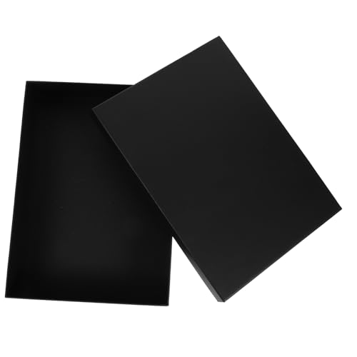 BRIGHTFUFU Flower Bouquet Present Box Set Black Storage Case Lid for Valentine's Day Birthday