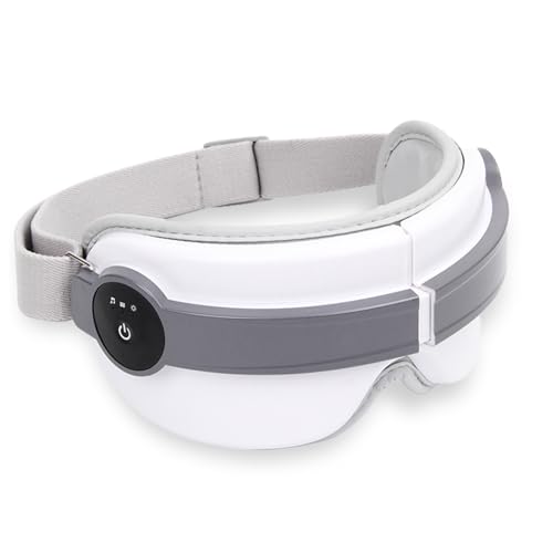 Masseur Oculaire avec Chaleur,Appareil de massage des yeux avec compression thermique et vibration, massage électrique des yeux 4 modes, appareil de massage intelligent, cadeaux