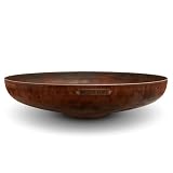 MOODZ Outdoor Living Palenisko ze stali Corten o grubości 3 mm, 80 cm, do ogrodu, palenisko do użytku na zewnątrz i na ognisko ze stali kortenowskiej (Ø 80 cm)