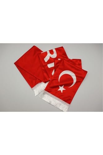 Asyabayrak; Türk Bayraklı Atkı, Kırmızı, ATKI01