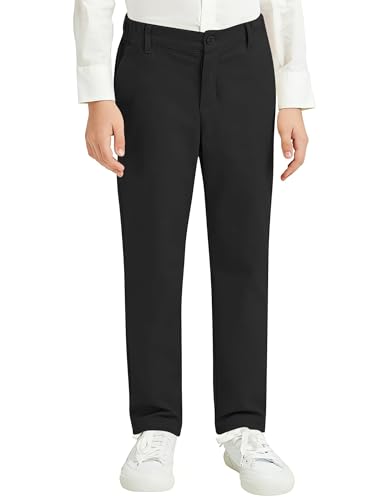 Image of QBK Relaxed Fit Stretch School Uniform Pant Chino Pants for Toddler to Youth Boys and Girls