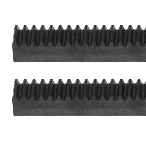Image of uxcell Steel Gear Rack, 2 Pcs 1.5Mod 500mm x 15mm x 15mm Total 3.3 ft Heavy Duty Straight Linear Spur Rack for Machines Automotive