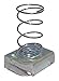 Channel Spring Nut, 5/8 in, Silver, PK25