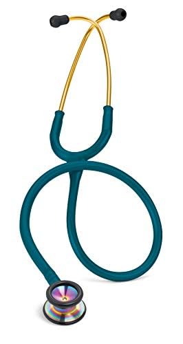 Littman 2153 Stethoscope ENGRAVING | Engrave your name or initials on the Littman stethoscope | Classic II Pediatric, Rainbow finish Chestpiece, Caribbean Blue Tube, 28 inch-picture-29