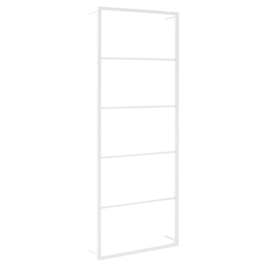 Porte-Serviettes Blanc 45x10x115 cm Acier Porte-Serviettes Blanc,336119