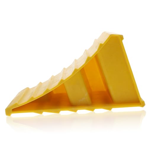 STOBAZA 1Pc Tire Stopper Chock Block for Vehicle and Trailer Heavy Duty Slip Ramp Durable for Car Rv Forklift and Household Loads