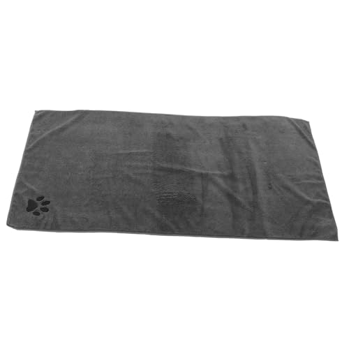 YARNOW ペットバスタオル 犬のグルーミングバス 犬タオルローブ ペット乾燥バスタオル 犬のお風呂 犬を乾かすための犬用バスタオル ヘアドライペットタオル ファイバ Grey