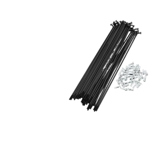 Rayons de vélo 12G épais en acier noir pour éviter la casse sur roue voilée