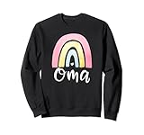 Oma Rainbow For Women German Grandma Christmas Grandkids Sweatshirt