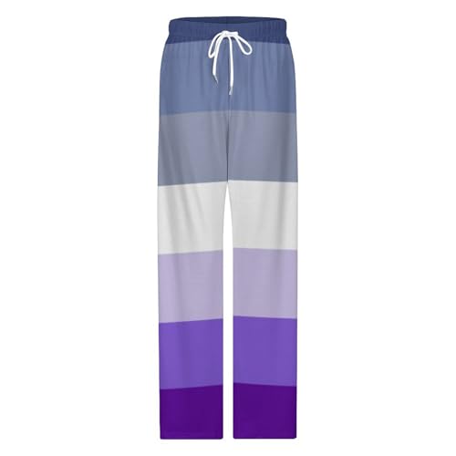 Butch Lesbian Pride Flag Comfy Pajama Pants Adjustable Sleepwear Beach Pants for Men4
