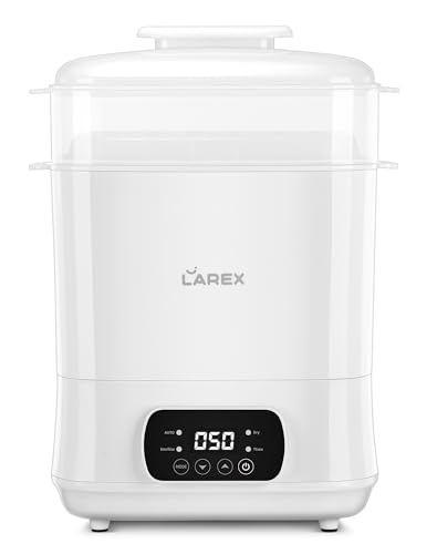 Image of LAREX Baby Bottle Sterilizer and Dryer | Esterilizador de Biberones, 4-in-1 Bottle Sterilizer and Dryer, Electric Steam Bottle Sanitizer for Baby Bottles, Pacifiers, Pump Accessories