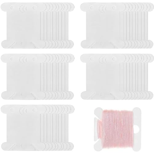 Bobine di Filo da Ricamo in Plastica 100PC