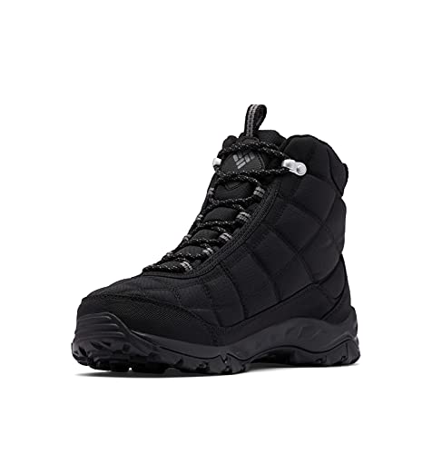 Columbia Mens Firecamp Insulated Hiking Boot, Black/City Grey, 11