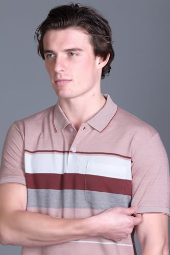 Image of SANE ORIGINALS Polo T-Shirt for Men with Pocket || Striped Polo for Men