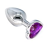 Generic Portable Lover Toys Plug Kit Anales Relaxing Plug Butt Beads for Women Adult Toys Exercise Tool for Men Women Sunglasses Z4 (heart2 Purple)