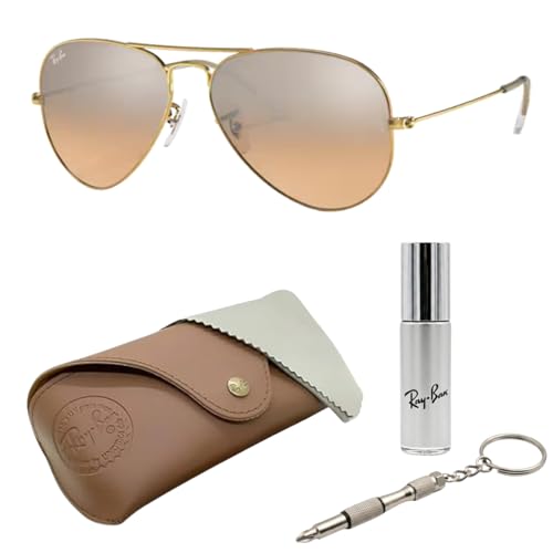 Image of Ray-Ban RB3025 AVIATOR GRADIENT Sunglasses with Official Eyewear Kit