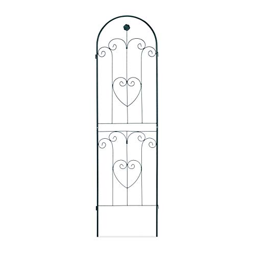 Rankgitter Relaxdays 2er Set aus Metall, 180 x 50 cm, Gartenrankhilfe