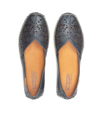 Image of PIKOLINOS Jerez 578-4976 Women's Slip-On Moccasins - Premium Calfskin Leather - Removable Cushioned Insole, Flexible Sole, Lightweight Everyday Comfort