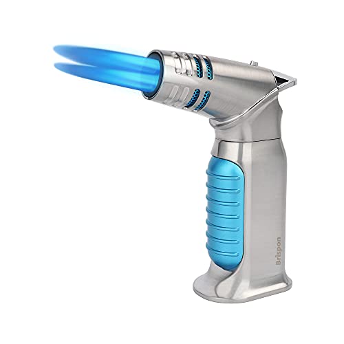 Encendedor de antorcha con llama de 4 jets color azul miniatura 1