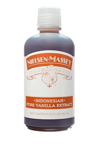 Nielsen-Massey Indonesian Pure Vanilla Extract for Baking and Cooking, 32 Ounce Bottle