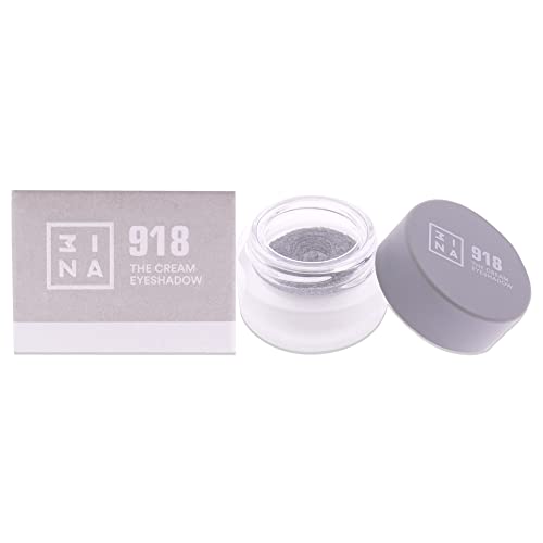 3ina Makeup - Vegano - Cruelty Free - The Cream Eyeshadow 98 - - Ombretto Crema Glitter - Eye Gloss - Lunga Duarata - Waterproof, Argento