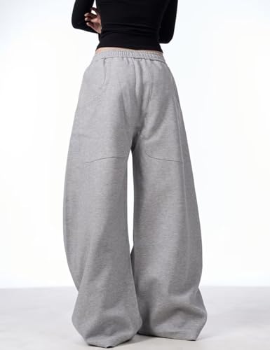 Men's Baggy Sweatpants Hip Hop Y2k Wide Leg Lounge Sweat Pants4