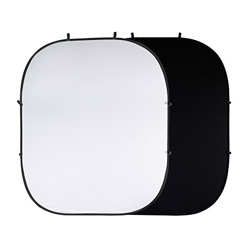 Preisvergleich Produktbild PhotoSEL BD123WB Klappbare Hintergrund in Schwarzweiß