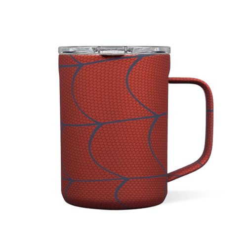 Corkcicle Classic Coffee Mug - Triple Insulated Stainless Steel for Travel - Shatter-Proof Lid - Keeps Drink Hot Over 3 Hours - Holiday Mug Gift - Great for Gifting Warmth - 16 oz - Spider-Man