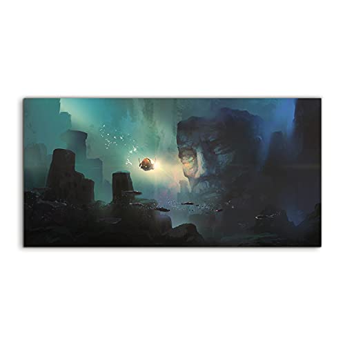 Art acryl photo ancient civilization Coloray tableau de luxe panoramique 120x60cm