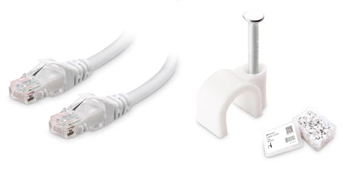 Cable Ethernet Cat6 50 ft con Clips 200 unidades miniatura 1