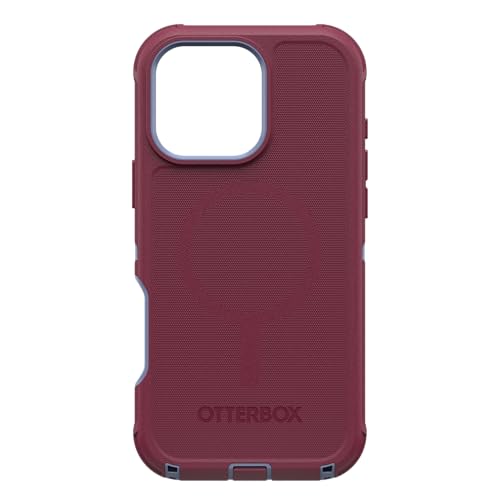 Image of OtterBox iPhone 16 Pro Max (Only) Defender Series MagSafe Case - Velvet Orchard (Pink & Blue) - Built-in Magnets - Screenless - Rugged & Durable - with Port Protection