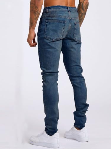 IDEALSANXUN Mens Slim Fit Stretch Jeans Denim Pants Casual Skinny Jean Trousers4