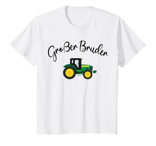 Großer und Kleiner Bruder Geschenk Traktor Brüder Bauer T-Shirt