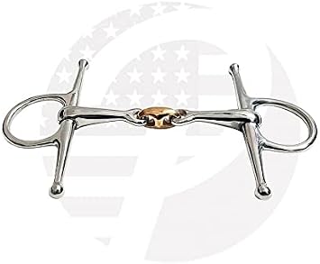 Full Cheek Bit Horse Bit Double Jointed Bit with Copper Link Stainless Steel