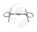 RIDING GEARS Full Cheek Bit Horse Bit Double Jointed Bit with Copper Link Stainless Steel (5.50 INCH)
