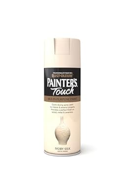 Rust-Oleum 400ml Painter's Touch Spray Paint Aerosol - Ivory Silk Satin