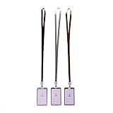 UTENEW 3 Pack Aluminum Alloy Badge Holders with Lanyard and Removable Clip, ID Name Passes Cards Hol