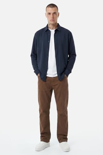 Image of SNITCH Men Casual Shirt | Slim Fit Long Sleeve Spread Collar Vertical Crinkle Textured Pattern | Breathable Polyester Blend & Stretchable Fabric for Casual Outing & Everyday Use
