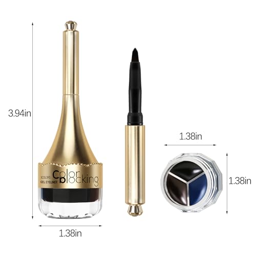 Eyeliner Gel Pot, Gel delineador de ojos miniatura 6