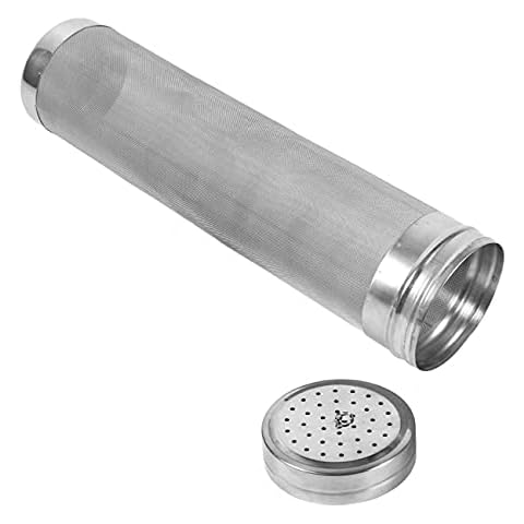 Beer Dry Hopper Filter,300 Micron Filter Stainless Steel Mesh Cornelius Keg for Home Beer Brewing Kettle (2.8 x 11.8 inch) Cover