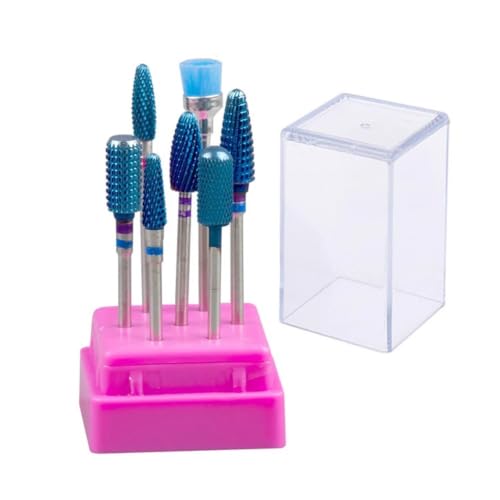 Perceuse électrique et machine à ongles : kit 7 fraises tungstène pour cuticules