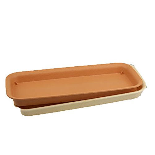 Diumiss Cultura 43237-2 Rescozy 12 Inch (Outside Length) Plastic Rectangular Planter Tray Flower Pot Saucer thumb #4