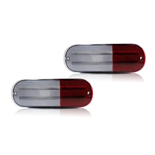 CAIDIS Luces Traseras Coche Para Chrysler PT Para Cruiser 2001-2005 Sin Bombilla/enchufe Reflector Parachoques Trasero Para Coche Carcasas Luz Marcha Atrás Respaldo Piloto Trasero(Clear Red)
