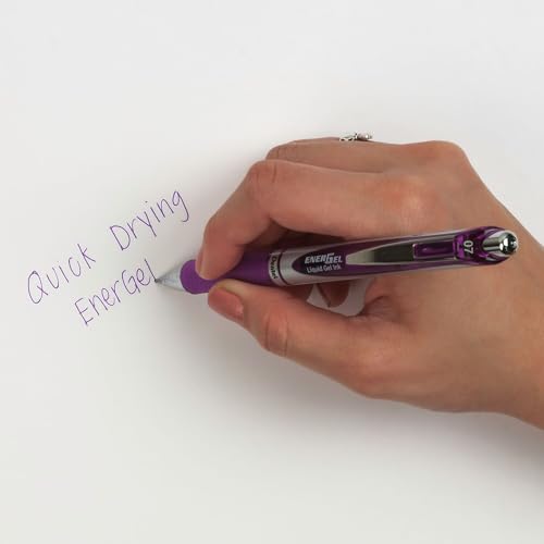 Bolígrafo Pentel Gel Retráctil Punta Metal 0.7 mm Violeta miniatura 4