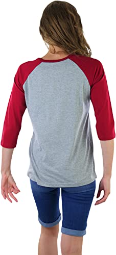 Image of ToBeInStyle Women's Classic Two Color Cotton Baseball T-Shirts
